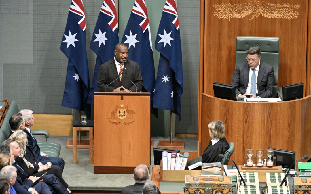 PM Marape emphasises ‘family’ ties with Australia in historic speech