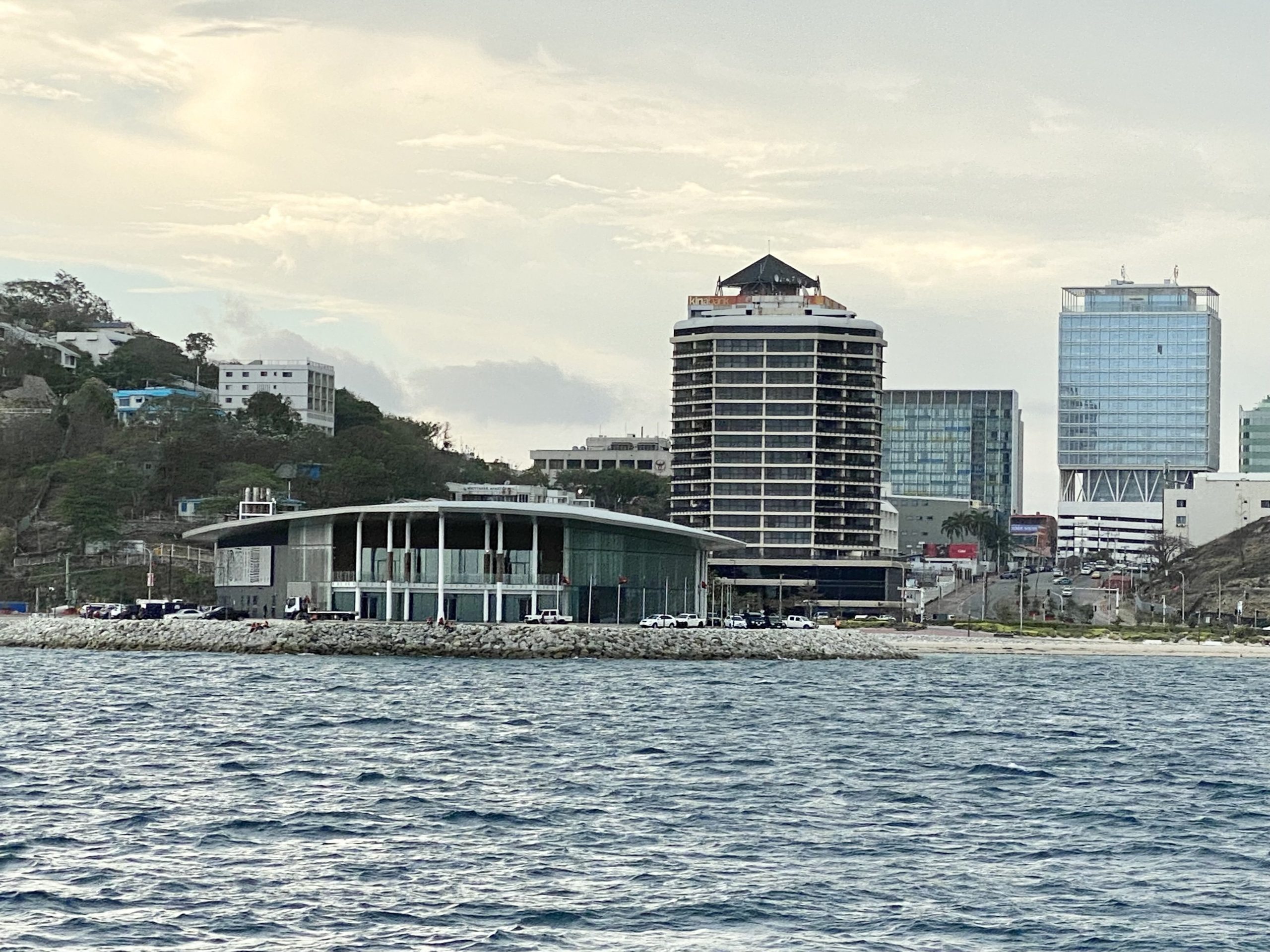 Port Moresby skyline with APEC House in foreground. Photo: Dev Nadkarni